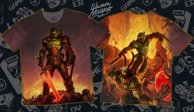 Футболки с полной запечаткой: Doom Eternal (2)